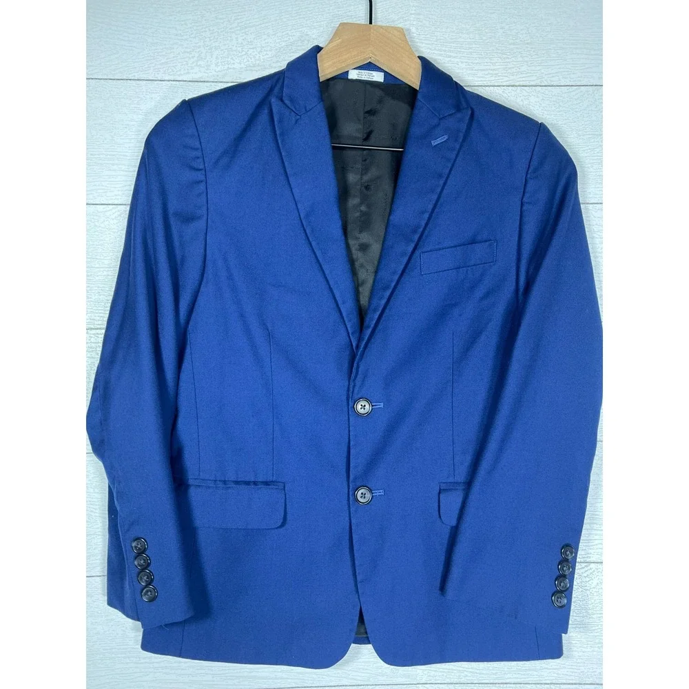 Calvin Klein Boys Infinite Stretch Blazer 12 Regular Suit Jacket Sportscoat Wool